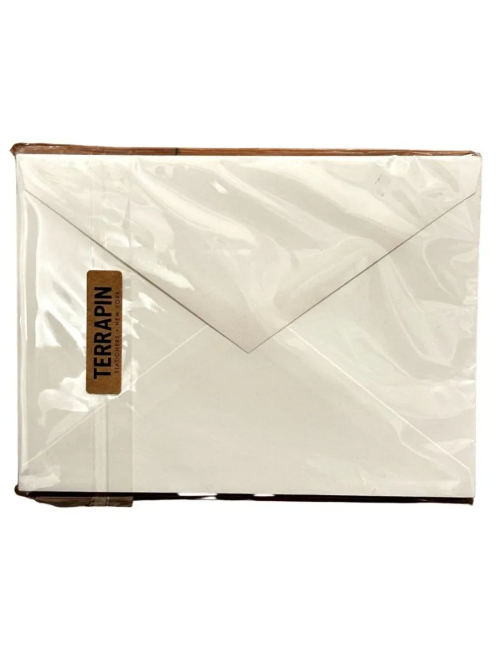 Terrapin Stationers Engraved Notecards and Envelopes Set 8 Gold Gilt Cocktail